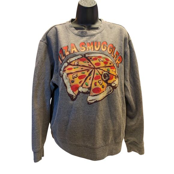Star Wars Pizza Smuggler Sweatshirt Adult Large Geek Nerd Millennium Falcon - Picture 13 of 16